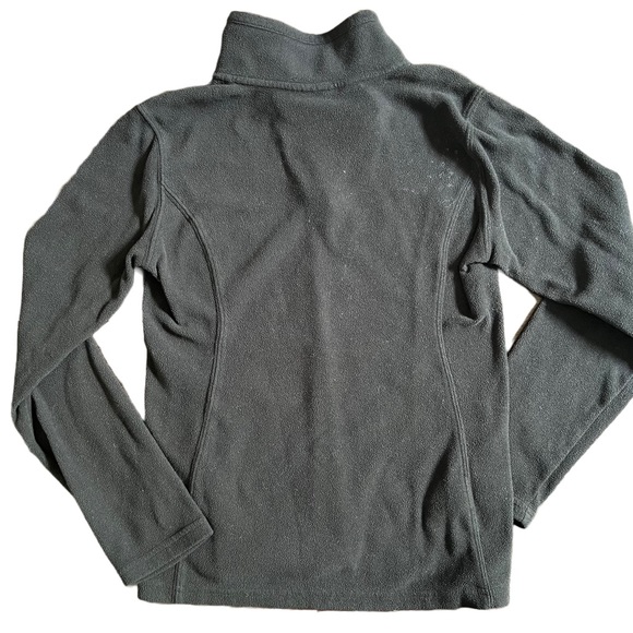 EDDIE BAUER BLACK POLARTEC QUARTER ZIP LONG SLEEVE TOP SIZE XS - Picture 6 of 7